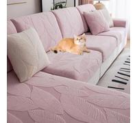 Sofa Seat, Cushion Cover, Stretch Sofa Cover, Non-slip, Slipcover Cover Seat Cushions, Replacement for Individual Cushion with Elastic Bottom,Pink,M