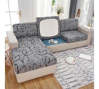 Sofa Seat Cushion Cover-Stretch Sofa Cushion Covers Replacement 1 2 3 4 Seater Printed Sofa Cover for Individual Cushions Anti Slip Sectional Sofa L Shape Couch Slipcovers ,C-1-seater-X（65-95cm)