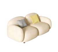 Sofa Set, Sectional Sofa with Solid Wood Legs for Living Room, Comfortable 1+2+3 Seater Design