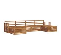 vidaXL Sofa Sets 6 pcs Natural Solid Acacia Wood