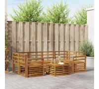 Sofa Sets 7 Pcs Solid Acacia Wood