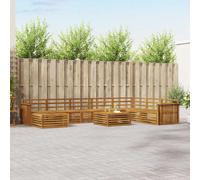 Sofa Sets 9 Pcs Solid Acacia Wood