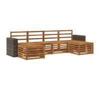 Sofa Sets Solid Acacia Wood Outdoor Sectional Garden Furniture Modern vidaXL