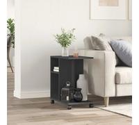 Sofa Side End Table with 4 Moving Wheels, Tea Snack Tables, Coffee Table