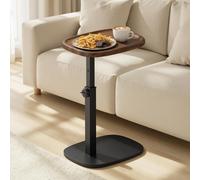 Vasagle C-Shaped Sofa Side Table Adjustable Height Small Space End Bedside Wa...