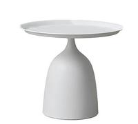 Sofa/Side table, Iron Side Table Multicolor Multiple Sizes(Bianco,Short 46cm/18in)