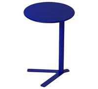Sofa Side Table, Rolling TV Tray Under Couch, Coffee Table for Laptop, ack Table for Living Room, Metal Design, 48x48x69cm, Blue