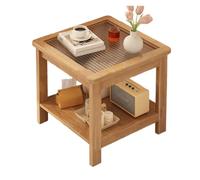 Sofa Side Table with Storage, 2-Tier Modern Design for Living Room and Bedroom Organization