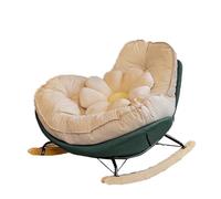 Sofa Single Rocking Chair Lazy Sofa Balcony Leisure Chair Living Room Bedroom Lunch Break Chair Reclining And Sleeping Sofa Chairs for Living Room (Color : B, Taille unique : 33.4 * 21.6 * 29in)