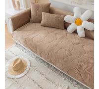 Sofa Slipcover Corner 3/2/1/4 Seater Sofa Cover L Shape Couch Cover Velvet Thick Sofa Protector Anti-slip Reversible Quilted Corner Slipcovers Washable for Sectional Couch ( Color : K , Size : 90x160c