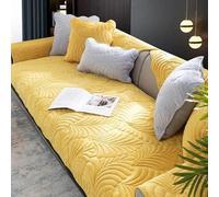 Sofa Slipcover Corner 3/2/1/4 Seater Sofa Cover L Shape Couch Cover Velvet Thick Sofa Protector Anti-slip Reversible Quilted Corner Slipcovers Washable for Sectional Couch ( Color : #9 , Size : 110x24