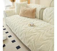 Sofa Slipcover Corner 3/2/1/4 Seater Sofa Cover L Shape Couch Cover Velvet Thick Sofa Protector Anti-slip Reversible Quilted Corner Slipcovers Washable for Sectional Couch ( Color : K , Size : 70x210c