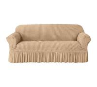 Sofa Slipcover with Skirt, Universal 1 Piece Armchair Sofa Slipcovers Couch Cover 1/2/3/4 Seat High Stretch Bubble Lattice Sofa Cover Furniture Protector Washable Durable Couch Cover ( Color : #13 , S