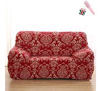 Sofa Slipcovers Stretch Fabric, Morbuy Christmas L Shaped Furniture Protector Settee Couch Sets Removable Washable Non Slip Elastic Pet Chair Slipcovers Leather Home Decor (1 Seater,Bohemia)
