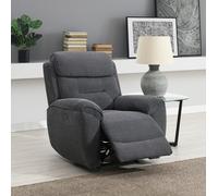 Sofa Source Huntington Power Recliner Chair - Dark Grey
