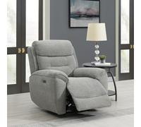 Sofa Source Huntington Power Recliner Chair - Light Grey
