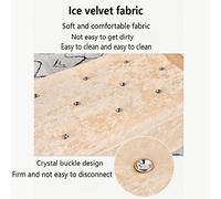Sofa Stool Footrest,bed End Stool,Contemparory Rolled Arm Storage Bench with Arms,Ice Velvet Fabric Storage Ottoman Bench,Modern Tufted Bed Bench Entryway Shoe Bench 39.3x15.7x15.7 Inch