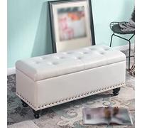 Sofa Stool,Shoe Stool,Modern Storage for Bedroom Living Room Entryway,Leather Upholstered Storage Ottoman Bench,for Living Room Bedroom 23.6/31.4/39.3x15.7x17.7inch(60/80/100x40x45cm)