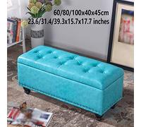 Sofa Stool,Shoe Stool,Modern Storage for Bedroom Living Room Entryway,Leather Upholstered Storage Ottoman Bench,for Living Room Bedroom 23.6/31.4/39.3x15.7x17.7inch(60/80/100x40x45cm)