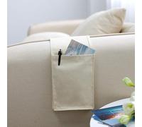 Sofa storage bags,Bedside storage pocket,Armchair Remote Control Holder Sofa Caddy Organiser Armchair Organiser Armrest Organiser Sofa Remote Control Holder (Color : Blu, Size : 1 pcs) ( Color : Bianc