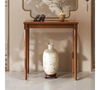 Sofa Table Console Table-Narrow Console Table, Stable Entryway Table with Thickened Legs, Solid Wood Frame Couch Side Tables for Living Room, Hallway,（Brown,100x35x90cm）