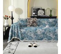 Sofa Throw Blue Chrysanthemum Throws for Sofas Polyester Blankets Multi Purpose Throw Blanket All Seasons Blankets and Throws Durable Bed Throw Washable Throws for the Sofa 180x260cm