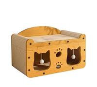 Sofa TV Cat Scratching Board Nest Wear-Resistant Non-Shedding Multi-Functional Cat Nest Extra Large All-Season Universal (Sofa with Double Doors, 56 * 28 * 30)