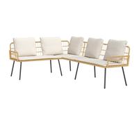 Sofa with Cushion Metal Garden Outdoor Seating Outdoor Terrace Modern vidaXL