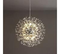 Sofar Modern Crystal Chandeliers, Firework Dandelion Sputnik Chandelier Light Fixture Pendant Lighting (Chrome, 16 Lights)