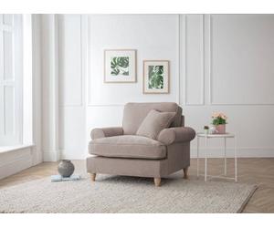 Sofas Express Mumbles Beige Putty Scroll Manhattan Arm Chair