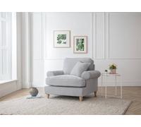 Sofas Express Mumbles Ice White Scroll Manhattan Arm Chair