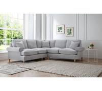 Sofas Express Mumbles Ice White Scroll Manhattan Sofa 2-Corner