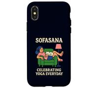 Sofasana Celebrating Yoga Everyday Couch Cat Relax Zen Pose Case for iPhone X/XS