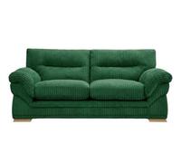 Sofaselectionuk Ltd Amalfi 3 Seater Claude Sofa Modern Plush Fabric In Green