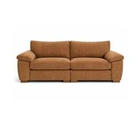 SOFASELECTIONUK LTD Amalfi 3 Seater Split Sofa Soft Fabric In Beige