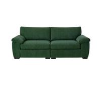 Sofaselectionuk Ltd Amalfi 3 Seater Split Sofa Soft Fabric In Green