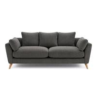 Sofaselectionuk Ltd Harlow Jumbo Cord 2 Seater Sofa, Modern Tailored Design In Grey