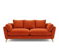 Sofaselectionuk Ltd Harlow Jumbo Cord 2 Seater Sofa, Modern Tailored Design In Orange