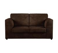 Sofaselectionuk Ltd Jumbo Cord High Back 2 Seater Sofa Luxury Comfort & Modern Style In Brown