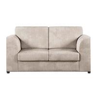 Sofaselectionuk Ltd Jumbo Cord High Back 2 Seater Sofa Luxury Comfort & Modern Style In Cream