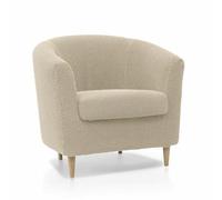 SOFASKINS® Armchair Cover, Super Elastic Sofa Cover, Breathable and Durable, Easy to Install Sofa Cover, 60-90 cm, Beige