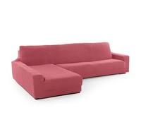 SOFASKINS® Super Elastic Chaise Longue Cover, Sofa Cover Left Long Armrest, Sofa Cover Breathable, Comfortable and Durable, Compatible Dimensions of Sofa (210-340 cm), Colour Clear Fuxie