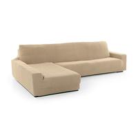 SOFASKINS® Super Elastic Chaise Longue Cover, Sofa Cover Left Long Armrest, Sofa Cover Breathable, Comfortable and Durable, Compatible Dimensions of Sofa (210-340 cm), Colour Beige