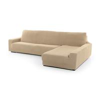 SOFASKINS® Super Elastic Chaise Longue Cover, Sofa Cover Right Long Armrest, Sofa Cover Breathable, Comfortable and Durable, Compatible Dimensions of Sofa (210-340 cm), Colour Beige