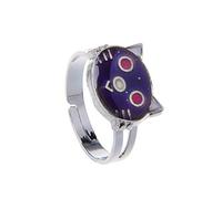 SOFEA Ring Color Changing Cute Kitten Cat Mood Ring Temperature Emotion Feeling Rings Adjustable For Women