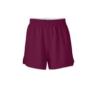 Soffe Girls' Authentic Cheer Shorts - Soft Cotton Blend Gym Shorts for Cheerleading, Dance, Running, Fitness, & Casual Wear, Maroon, M