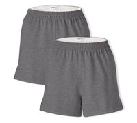SOFFE Women's Authentic Cheer Short, Grey Heather (2-Pack), L (Pack of 2)