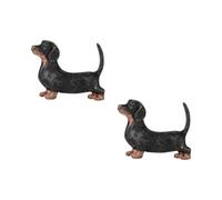 SOFFEE DESIGN 2pcs Vintage Dachshund Cabinet Pulls, Decorative Metal Knob Handle for Door Cabinet Drawer
