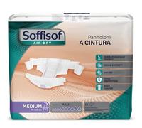 Soffisof Air Dry Adult Diapers with Belt Maxi M - 15x Incontinence Belt Diapers - Up to 9 Drops Absorbency - for Men and Women - Single Pack
