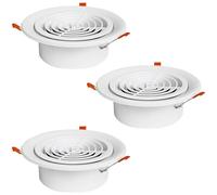 Soffit Air Vent Grille Cover - Round Plastic Exhaust Lid for Inline Duct Fan and HVAC Systems